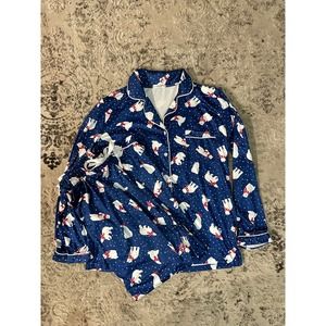 Ekouaer Polar Bear Soft and Comfy Pajama Lounge Set Sz. Large